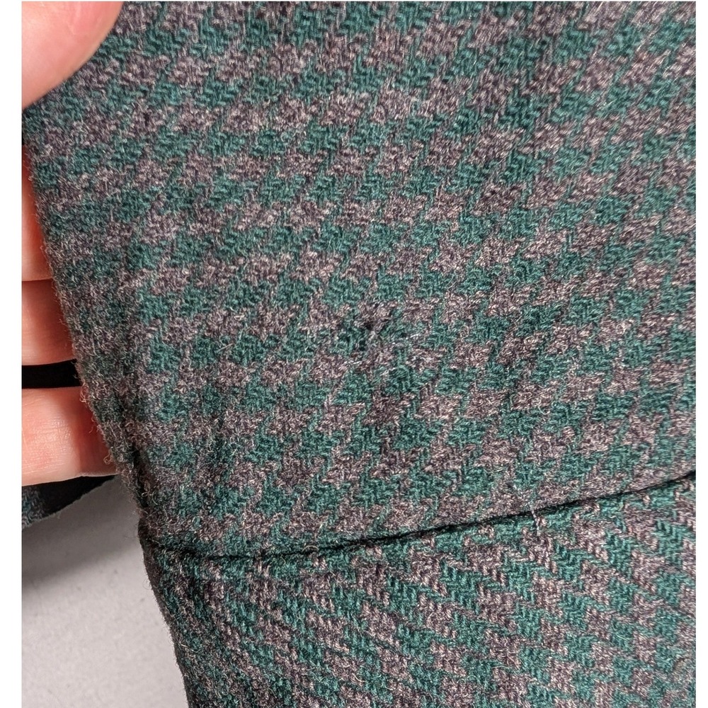 Vtg Pendleton Wool Jacket Green Houndstooth Thomas Kay Ltd Ed 10/400 Women Lg - Picture 8 of 12